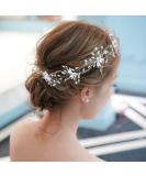 IYOU Wedding Rhinestone Hair Vine | Sparkling Crystal Silver Headband Bridal Headpiece & Flower Hair Accessories for Women & Girls - Buy Online on GoSupps.com
