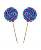 Shop Handmade Round Lollipops - Bubble Gum Flavor - 25g Set of 8 | International Shipping Available - Buy Online on GoSupps.com