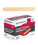 Dealmed 5.5 Junior Tongue Depressors - 500 Non-Sterile Wood Sticks for Medical, Crafts & First Aid - 5.5 Inch, Pack of 1 - Buy Online on GoSupps.com