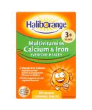 Haliborange Kids Multivitamins with Calcium & Iron - 30 Orange Chewable Tablets - Buy Online on GoSupps.com