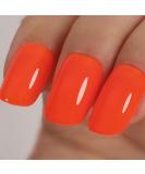 Neon Orange Red Gel Polish 15ml - Bright UV/LED Soak Off Manicure & DIY Nail Art Summer Color GP0084 - Buy Online on GoSupps.com