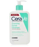 CeraVe Foaming Facial Cleanser - 16 fl oz for Normal to Oily Skin | Deep Clean & Hydrate - Buy Online on GoSupps.com