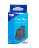 Carex Cane Tips - Fits Most 1 Canes - Pack of 2 - Buy Online on GoSupps.com