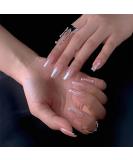 24pcs Long Coffin Ballerina False Nails with Glue - Aurora Nude | Full Cover Press on Manicure for Women and Girls - Cool Fake Nails - Buy Online on GoSupps.com