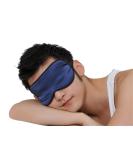 FakeFace Navy Silk Eye Mask for Men and Women - Breathable and Soft Sleep Blindfold - Buy Online on GoSupps.com