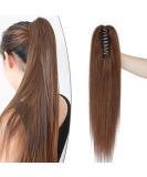 SEGO Real Hair Ponytail Extension - 14 Medium Brown Clip-In Braid | 100% Remy Hair | 105g - Buy Online on GoSupps.com