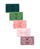 Newborn Baby Girl Headbands - 5pcs-N Baby Essentials for Girls | Soft and Cute Hair Accessories for Toddlers - Buy Online on GoSupps.com