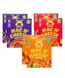 Kabuto Noodles | Mac n' Cheese Big Box Instant Pasta | Macaroni Cheese Hob Meal | Pack of 6 x 200g | Mix Flavours (Original Cheese Sriracha Chilli & Korean BBQ Cheese) Mixed Case - Buy Online on GoSupps.com