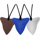 Ausbay Sensory Chew Necklaces - Silicone Shark Tooth Pendant (3 Pack) for Kids & Adults with Anxiety, ADHD, Autism - Brown/Blue/White - Buy Online on GoSupps.com