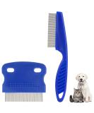 Jinsion Lice & Flea Comb Set for Dogs & Cats | 2 PC Tick Comb & Tear Stain Remover | Professional Pet Grooming Tools - Buy Online on GoSupps.com
