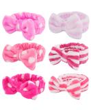 WHAVEL 6 Pack Pink Makeup Headbands Soft Cute Headbands Shower Bow Hair Band Bowknot Spa Headbands Soft Face Wash Headbands Shower Headbands Fluffy Skincare Head Wraps for Spa Shower Makeup Washing Face Type 12 - Buy Online on GoSupps.com