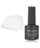 Nail extension fiberglass kit 15 ml extension gel and 10 pieces of fiberglass film nail glass fiber gel DIY-nail art extension accessories for women - Buy Online on GoSupps.com