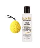 Hair Shampoo 4 Oz | Glue Residue Remover & Deep Cleansing Formula for Extensions | Moisturizing & Hydrating Bundle with Bath Sponge - Buy Online on GoSupps.com