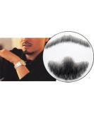 Remeehi Hand-Made Goatee Men's Beard Costume - Black Human Hair Mustache Pretend ZGRong - Buy Online on GoSupps.com
