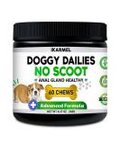 Doggy Dailies Anal Gland Support Chews | No Scoot Supplements with Pumpkin | Vet-Formulated for Dog Digestion | 60 Chews - Buy Online on GoSupps.com