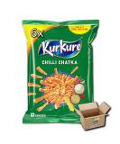 Kurkure Pack Of 6 Crisp Chips Snacks | Chilli Chatka 6x70g Grocery King Kurkure Chilli Chatka 70g 6 - Buy Online on GoSupps.com