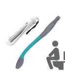 15 Long Reach Comfort Wiper & 36.2 Long Shoe Horn - Toilet Aid Tools for Elderly, Pregnancy - Adjustable Long Handle, No Bending - Buy Online on GoSupps.com