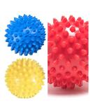 Proleo 3 Set Igelball Massage Balls - Hedgehog & Nopy Balls for Stress Relief Reflexology & Trigger Point Therapy - 9 & 7.5 cm - Buy Online on GoSupps.com