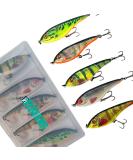 Elbfang Wobbler Jerkbait Set - 5 Artificial Fishing Lures for Pike & Zander | 90mm 21g - Buy Online on GoSupps.com