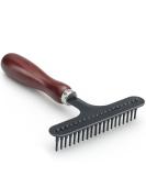 Professional Undercoat Rake Deshedding Rake Pet Hair Tangles Knots Grooming Brush Universal Pet Knots Remover Pet Detangling Brush with Non Slip Handle for Easy Carpet and Pet Tangles Removing - Buy Online on GoSupps.com