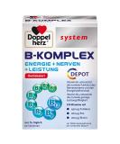 Doubleherz System B Complex - Energy Nerve Support & Performance | 60 Tablets for Normal Nervous Function & Energy Metabolism - Buy Online on GoSupps.com