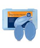 RELIANCE MEDICAL 410 Dependaplast Reliburn Blue Hydrogel Burn Plasters - Box of 25, Sterile & Encourages Faster Healing - Buy Online on GoSupps.com