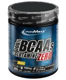 Ironmaxx 100% BCAAs + Glutamine Zero - 500g Vegan & Sugar-Free Amino Acid Powder | 6000mg BCAAs & 1000mg Glutamine | Orange Flavor - Buy Online on GoSupps.com