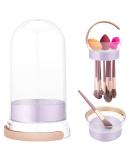 Professional Makeup Brush Cleaner Mat & 3-in-1 Cleaning Bowl - Multi-Functional Makeup Tool Holder for Perfectly Clean Brushes - Buy Online on GoSupps.com