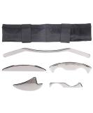 ANGGREK 5pcs/Set Stainless Steel Gua Sha Scraping Massage Tools for Muscle Pain Relief - Premium Quality - Buy Online on GoSupps.com