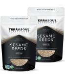 Terrasoul Superfoods Organic Unhulled Sesame Seeds - 4 Lbs (2 Pack) - Gluten-Free | Raw & Keto-Friendly - Buy Online on GoSupps.com
