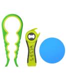 4-in-1 Glass Opener | 5-in-1 Silicone Bottle Opener Set - Anti-Slip Kitchen & Camping Gadget - Buy Online on GoSupps.com
