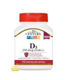 21st Century Vitamin D3 10,000 IU Softgels - 110 Count - Buy Online on GoSupps.com
