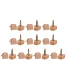 10 Pairs TPU High Heel Tips Replacement Caps for Women's Shoes | 3mm Pin | U-Shape Heel Repair Caps in Beige & Gold Tone - Buy Online on GoSupps.com