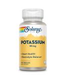 Solaray Potassium 99mg Supplement for Muscle, Nerve & Heart Health - 100 VegCaps | Electrolyte Balance Formula with 60-Day Money Back Guarantee - Buy Online on GoSupps.com