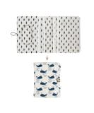 Buy Hioqfr Diaper Bag Organizer - Compact Baby Diaper Pocket for On-the-Go | Wet Wave Whales Design - Buy Online on GoSupps.com