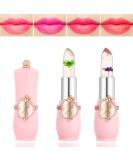 2 Pack Crystal Flower Jelly Lipstick Set - Long Lasting Moisturizing Color Change Lip Gloss - Tinted Lip Balm - Nutritious Formula - pH Magic Technology - (5+6) - Buy Online on GoSupps.com