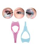 Buy 2pcs 3-in-1 Eyelash Brush Tool - Pink & Blue Makeup Applicator for Perfect Mascara Guard - Ideal for Women & Girls - International Shipping Available - Buy Online on GoSupps.com