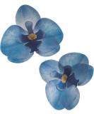 Dekora - Edible Orchid Flower For Cake Decoration 7.5-8.5 cm Blue Color - 10 Flowers 126151 - Buy Online on GoSupps.com