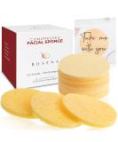Compressed Cellulose Facial Sponges - 50 Count | Reusable Exfoliating and Cleansing Pads for Makeup Removal and Face Cleaning - Buy Online on GoSupps.com