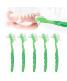 Professional 5-Part Prosthesis Removal Brush Set | Portable Double-Sided Care Tool for Dentures | Red - Buy Online on GoSupps.com