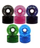 Atom Skates Pulse Outdoor Quad Roller Wheels 65mm x 37mm 78A Hardness - Black 4pk - Buy Online on GoSupps.com