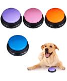Recordable Dog Buzzers - 4 Sound Buttons for Training & Communication | Interactive Pet Doorbell & Games - Buy Online on GoSupps.com