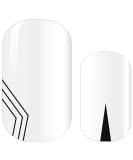 Avoa Beauty Wide Awake Nail Film - Tribal Minimalist Transparent Design | 16 Long-Lasting Self-Adhesive Nail Wraps for International Shipping - Buy Online on GoSupps.com