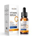 Organic Vitamin C Serum for Face 31% Vitamin C Facial Serum Anti Aging Serum Reduces Age Spots , Face Dark Spots, Sun Damage, Skin Brightening Facial Serum with Hyaluronic Acid and Astaxanthin 1 Fl Oz (Pack of 1) - Buy Online on GoSupps.com