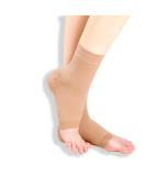 Ankle Compression Socks for Foot Pain Relief & Swelling | Medium Beige Foot Support for Men & Women - Ideal for Plantar Fasciitis & Neuropathy - Buy Online on GoSupps.com
