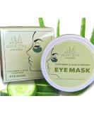 Organic Aloe & Cucumber Eye Gel Masks - De-Puff & Soothe Tired Eyes Hydrate Dark Circles Anti-Aging All Natural 30 Pairs - Buy Online on GoSupps.com