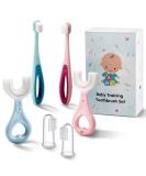 6 in 1 Baby Training Toothbrush Set - Food Grade Silicone - Ages 6 Months and Up - Buy Online on GoSupps.com