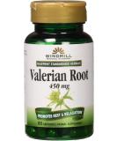 Windmill Valerian Root Extract 450mg - 60 Capsules - Buy Online on GoSupps.com