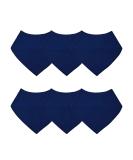 Royal Icon Baby Bandana Bibs - Stylish & Functional Dribble Bibs | Soft & Absorbent 0-6 Month Baby Bibs | Set of 6 Navy Newborn Boys & Girls Bibs - Buy Online on GoSupps.com