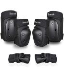 Banzk Adult Knee Pads Elbow Pads Wrist Guards for Adult Kids 6 in 1 Protective Gear Set for Skateboarding Biking Roller Skating Cycling Outdoor Sports Black L Large (121-170lbs) Black - Buy Online on GoSupps.com